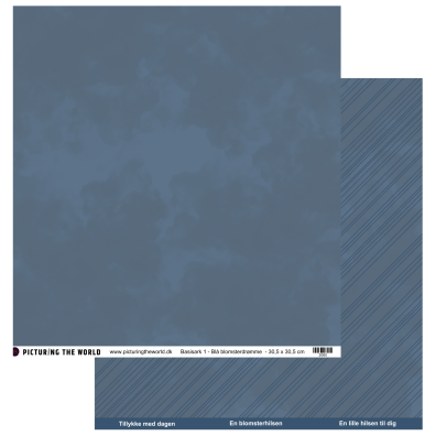 PTW Design Blå Blomsterdrømme - Basisark 1