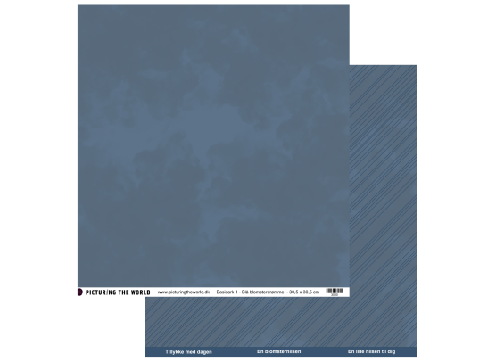 PTW Design Blå Blomsterdrømme - Basisark 1
