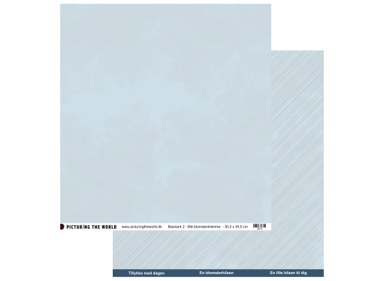 PTW Design Blå Blomsterdrømme - Basisark 2