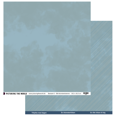 PTW Design Blå Blomsterdrømme - Basisark 3