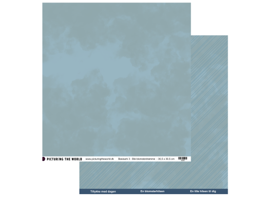 PTW Design Blå Blomsterdrømme - Basisark 3
