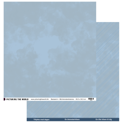 PTW Design Blå Blomsterdrømme - Basisark 4