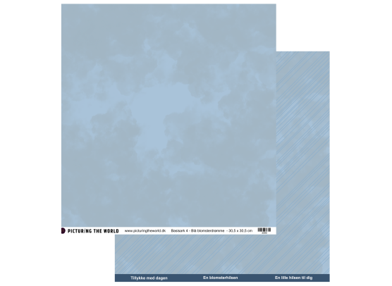 PTW Design Blå Blomsterdrømme - Basisark 4