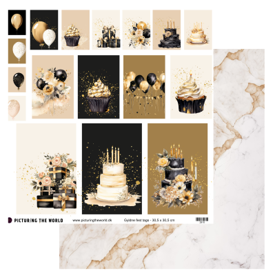 PTW Design Gyldne Festtoner - Klippeark - Gyldne Fest Tags