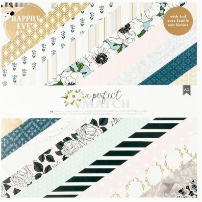 American Crafts - A Perfect Match 12x12 Paper Pad