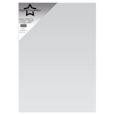 Paper Favourites - Heavy Vellum Paper - Vintage White