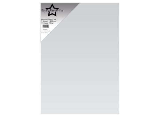 Paper Favourites - Heavy Vellum Paper - Vintage White