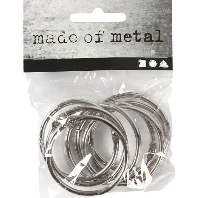 Book Ring - dia. 38 mm thickness 3 mm - 8 stk.