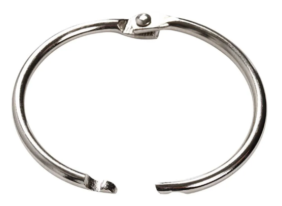 Book Ring - dia. 38 mm thickness 3 mm - 8 stk.