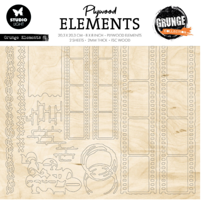 Studio Light Grunge Collection - Plywood Elements - Grunge Elements