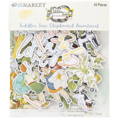 49 And Market - Chipboard Assortment - Toddler Time