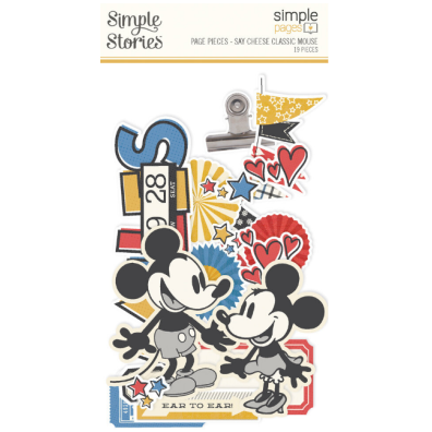 Simple Stories Page Pieces - Say Cheese Classic Mouse - 19 pcs.