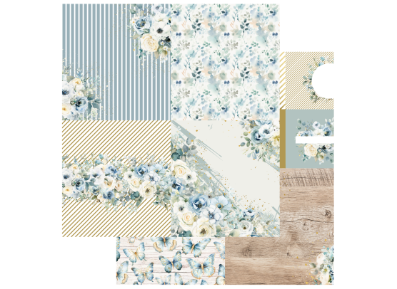 Add on Juni - PTW Design - 6x6 Juni Kit Papirsampak - 6 ark 12x12 - Sælges kun til kitklubmedlemmer