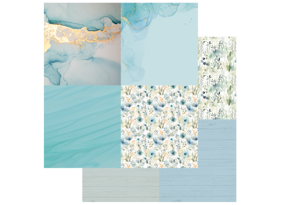 Add on Juni - PTW Design - 6x6 Juni Kit Papirsampak - 6 ark 12x12 - Sælges kun til kitklubmedlemmer