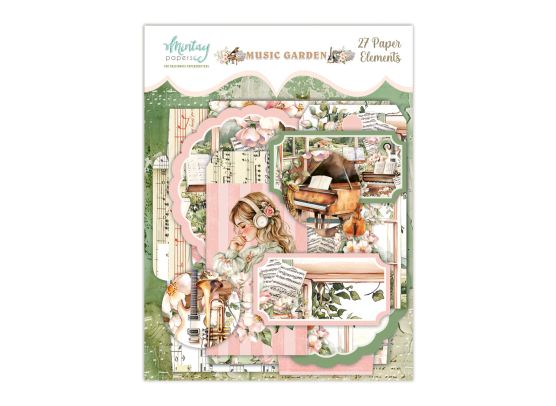 Mintay Papers - Music Garden Paper Elements
