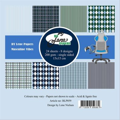 By Lene Papers - Masculine Vibes 6x6 Paper Set