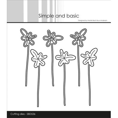 Simple and basic dies - Funky Flowers 2