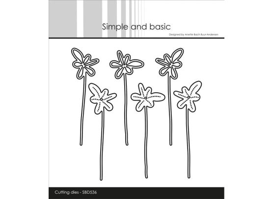 Simple and basic dies - Funky Flowers 2