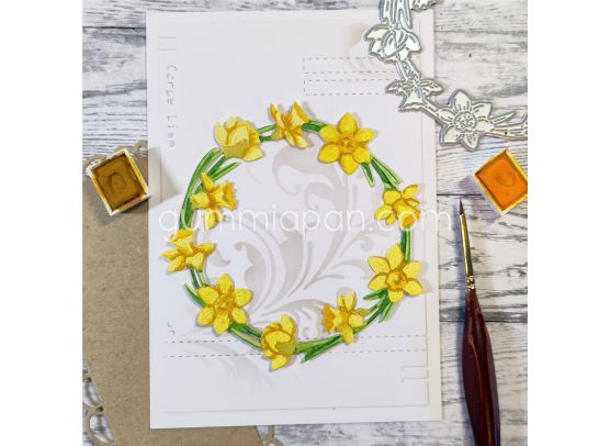 Gummiapan Dies - Daffodil Wreath