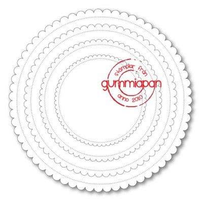 Add on Juli - Gummiapan Dies - Scalloped Circles