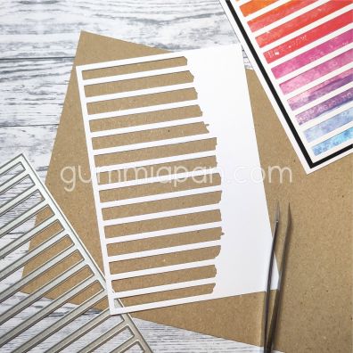 Add on Juli - Gummiapan Dies - striped Background Dies No. 2