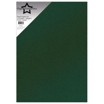 Add on Juli - EKSTRA Paper Favourites - Pearl Paper A4 - 240 gsm - Forest Green