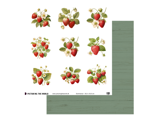 Add on Juli - PTW Design - Sommersol 12x12 Klippeark - sælges kun til kitklubmedlemmer