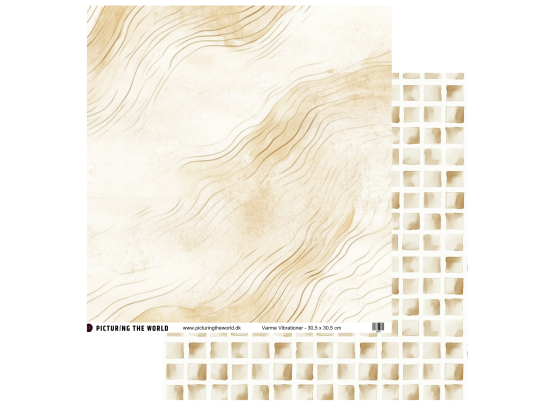 Add on August - EKSTRA PTW Design - Varme Vibrationer 12x12 mønsterpapir - sælges kun til kitklubmedlemmer