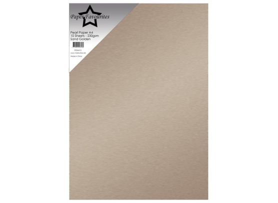 Add on August - EKSTRA Paper Favourites - Pearl Paper A4 - 230 gsm - Sand Golden