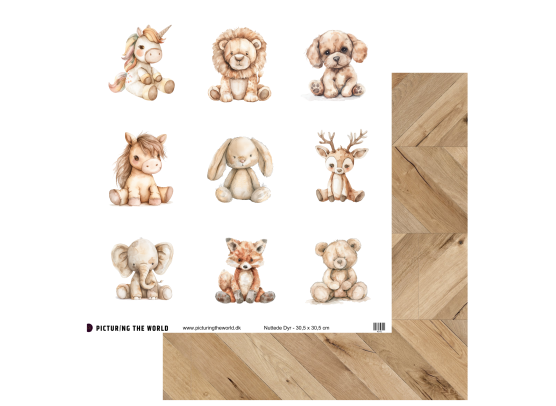 Add on August - PTW Design - April Klippeark og Papirsampak - 9 ark 12x12