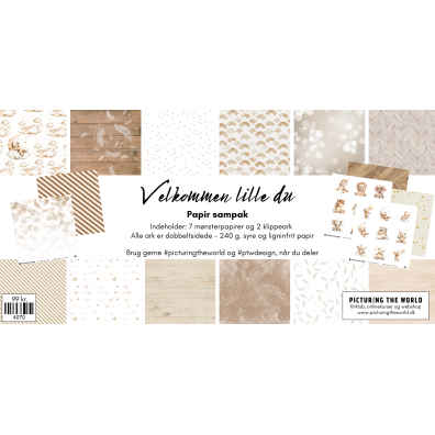 Add on August - PTW Design - April Klippeark og Papirsampak - 9 ark 12x12