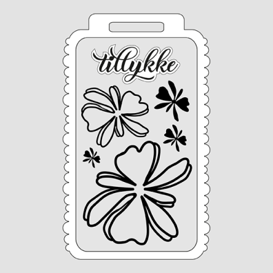 Design 5 Cutting Die - Kæmpe Tags med Boblekant