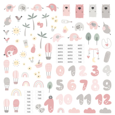 Modascrap Italian Scrap Style - Die Cut- Hello Sweet Girl