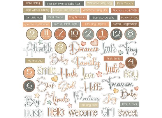 49 And Market Chipboard Set - Little Dreamer