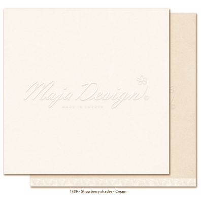 Monochromes - Strawberry Shades - Cream 12x12 papir fra Maja Design