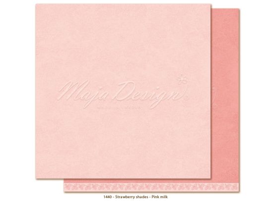 Monochromes - Strawberry Shades - Pink Milk 12x12 papir fra Maja Design