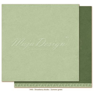 Monochromes - Strawberry Shades - Summer Green 12x12 papir fra Maja Design