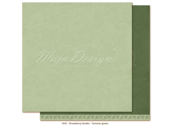 Monochromes - Strawberry Shades - Summer Green 12x12 papir fra Maja Design