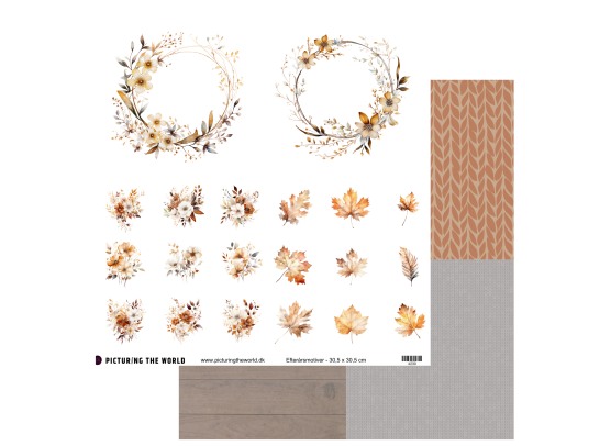 Add on September - PTW Design - Efterårsmotiver 12x12 Klippeark - sælges kun til kitklubmedlemmer