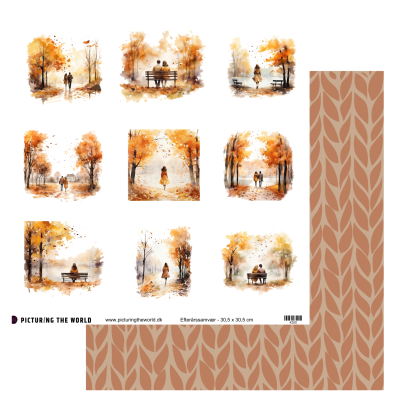 Add on September - PTW Design - Efterårssamvær 12x12 Klippeark - sælges kun til kitklubmedlemmer