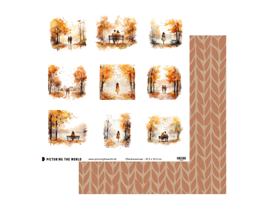 Add on September - PTW Design - Efterårssamvær 12x12 Klippeark - sælges kun til kitklubmedlemmer