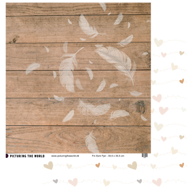 Add on August - Velkommen Lille Du - Enkeltark - Fin Som Fjer12x12 mønsterpapir