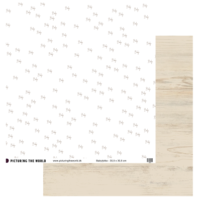 Add on August - Velkommen Lille Du - Enkeltark - Babylykke 12x12 mønsterpapir