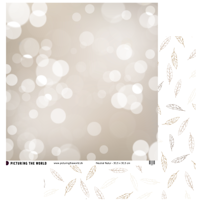 Add on August - Velkommen Lille Du - Enkeltark - Neutral Natur 12x12 mønsterpapir