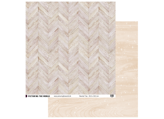 Add on August - Velkommen Lille Du - Enkeltark - Neutral Træ 12x12 mønsterpapir