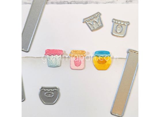 Gummiapan - Dies - Jam Jars with Paper Notes