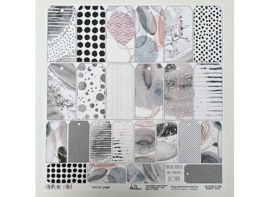 AB Studio - Pure - Bonus Page 12x12 klippeark