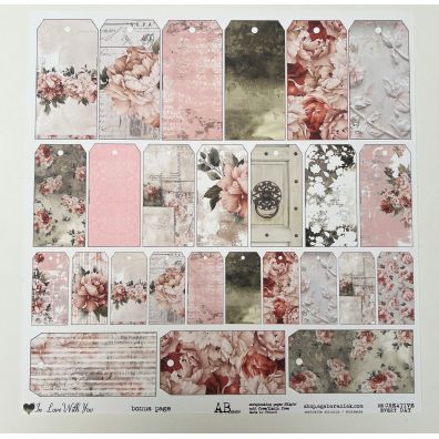 AB Studio - In Love With You - Bonus Page 12x12 klippeark