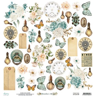 Mintay Papers - Grandma's Attic - Bonus Page 12x12 klippeark