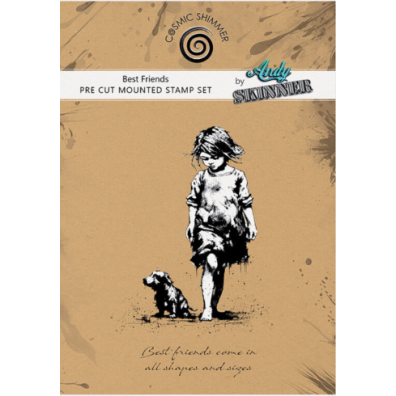 Andy Skinner Pre Cut Rubber Stamp Set - Best Friends